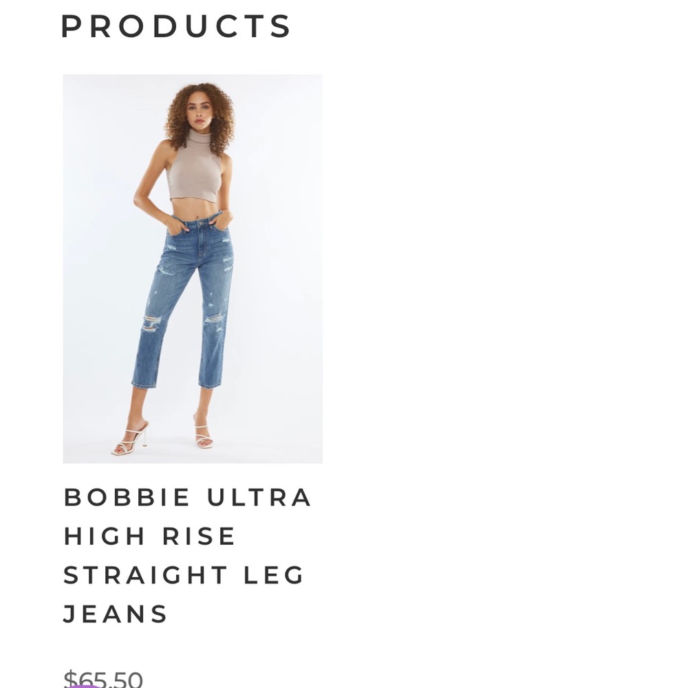 Kan CanBobby distress high rise jeans size 3/25